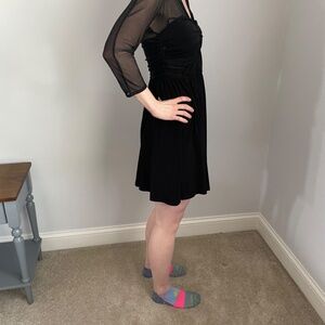 Guess designer dress with sheer top